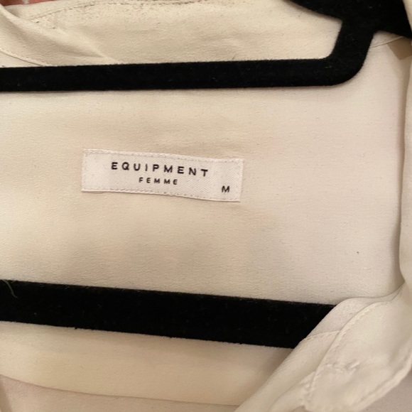 Equipment blue and white striped shirt M - Picture 3 of 4